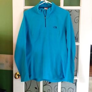 Northface fleece top women's size xlarge blue